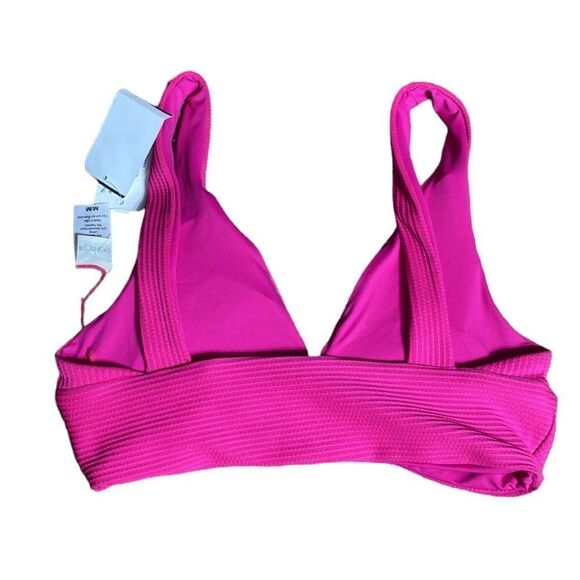 L space fisher bikini top bougainvillea medium new textured O ring - Picture 8 of 9